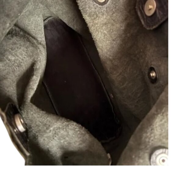 Furla Vintage Crocodile-Embossed Leather Tote Bag - Picture 3 of 3